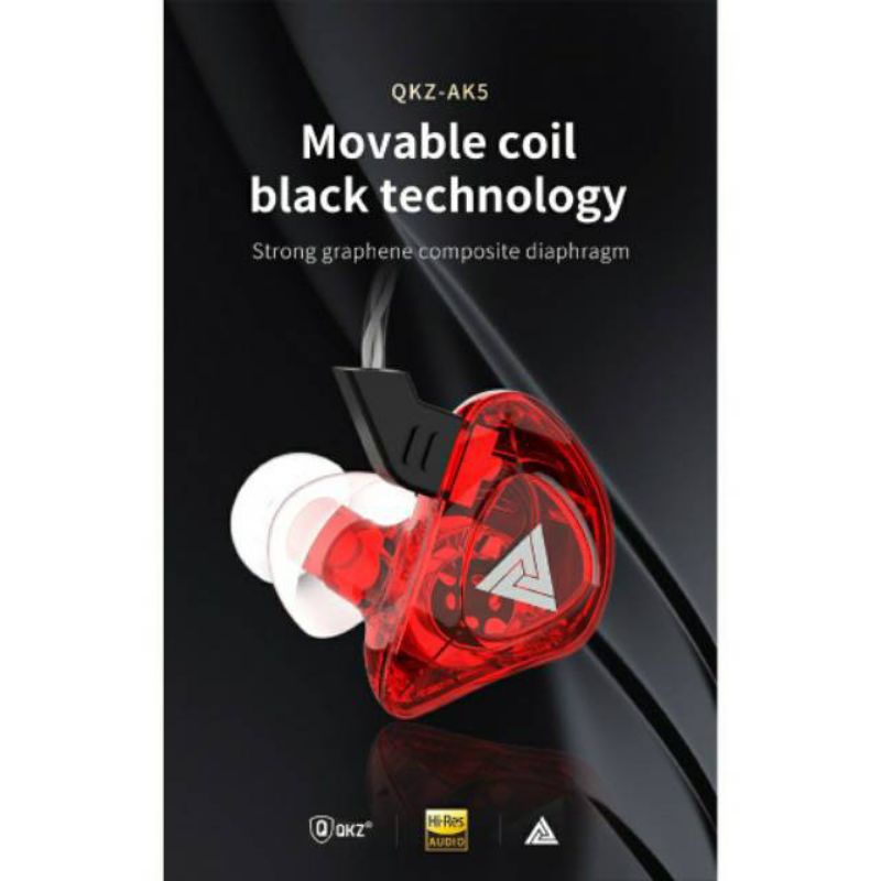 QKZ AK5 with Mic Wired Earphone Stereo Sound Headset In-Ear