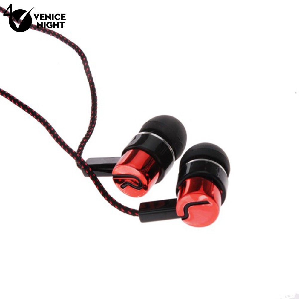 Earphone In-Ear Stereo Bass Bahan Metal dengan Jack 3.5mm