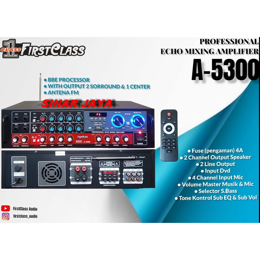 AMPLI FIRSTCLASS FC A5300 AMPLI FIRSTCLASS FCA5300 FC A 5300