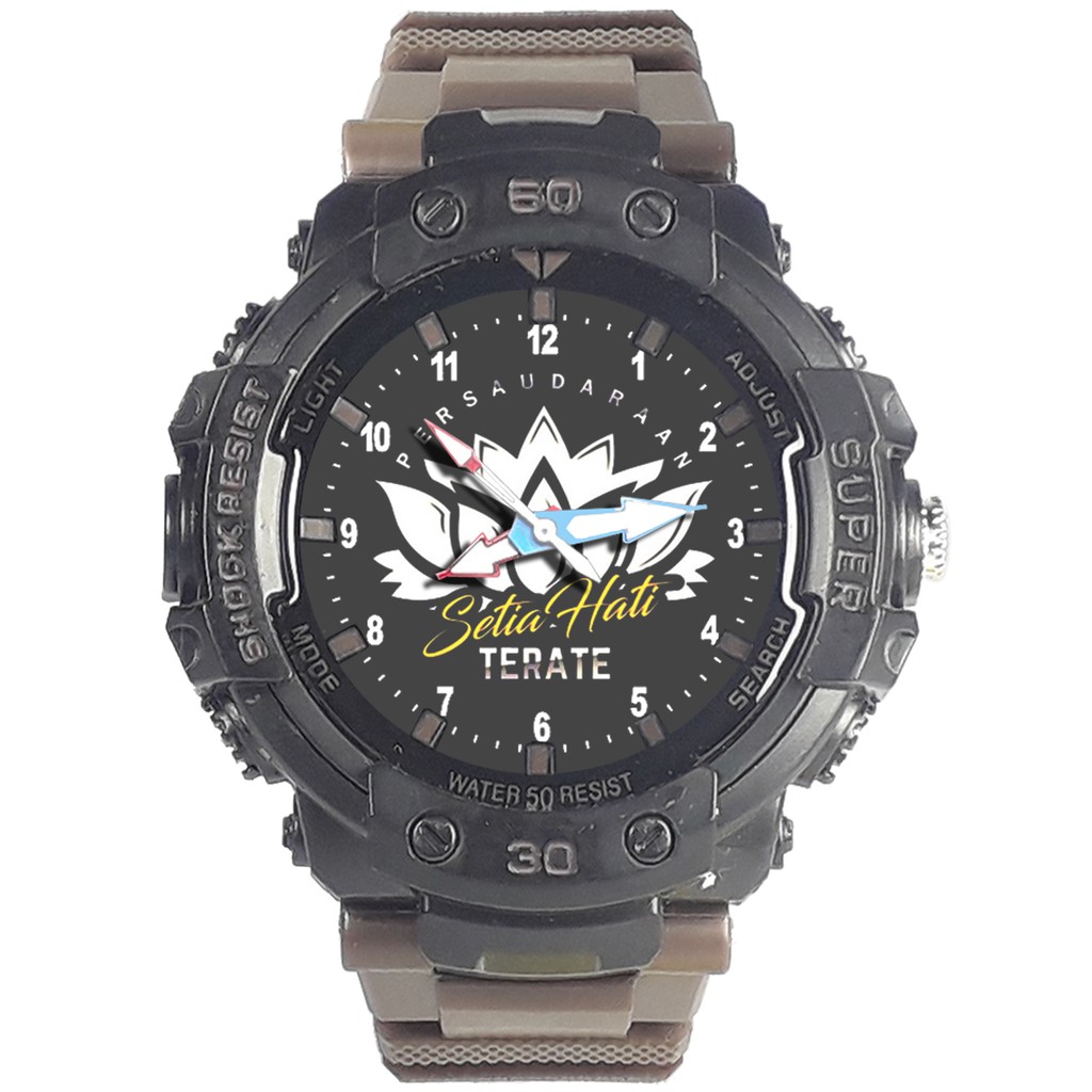 Jam Tangan  PSHT / PERSAUDARAAN SETIA HATI TERATE / MOTIF 8 Bagus