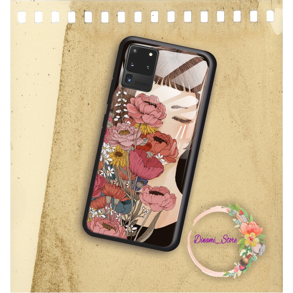 back case glass ART GIRL Vivo Y91 Y17 Y12 Y15 Y93 Y95 Y81 Y83 Y71 Y53 y20 Y30 Y50 V17 Y11 DST1245
