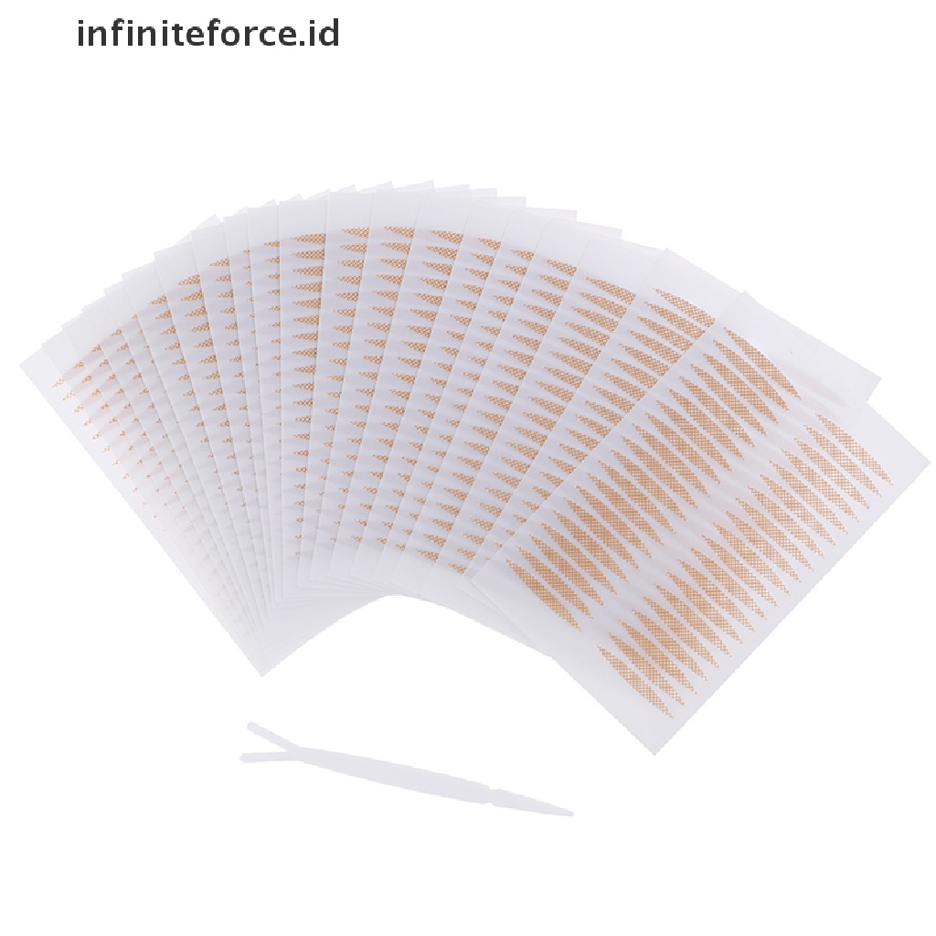 Infiniteforce.id 800pcs / Set Stiker Kelopak Mata Mesh Transparan Untuk Makeup / Kosmetik Wanita