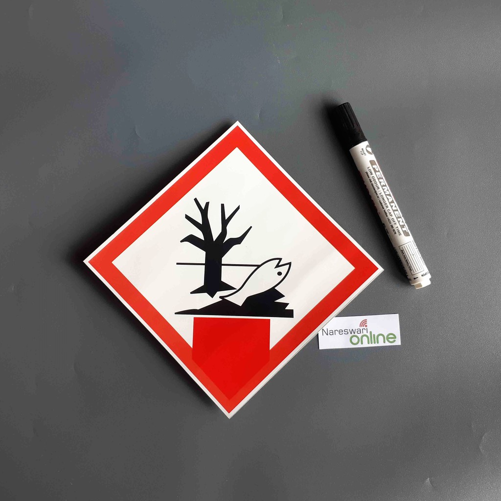 

Stiker Hazard Environmental Toksin, Stiker Bahan Kimia Meracuni Lingkungan