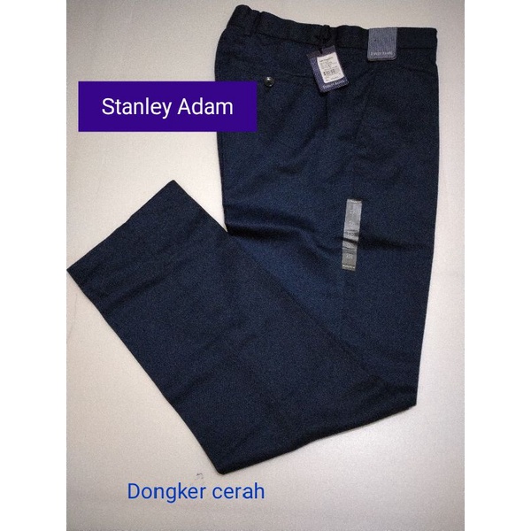 Stanley Adam celana formal pria