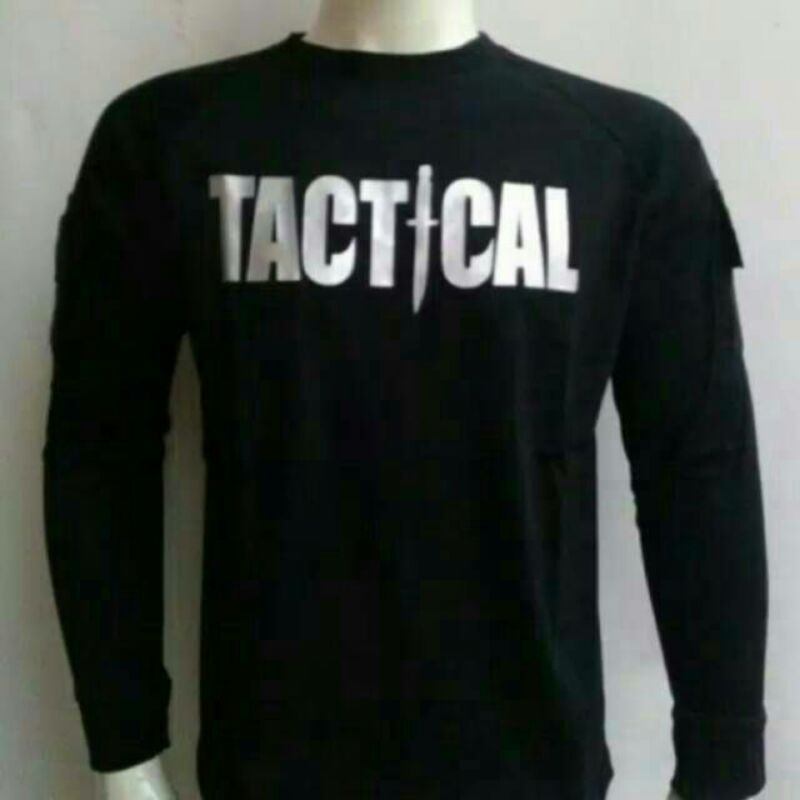 Kaos Tactical Lengan Panjang/Baju Tactical Lengan Panjang Sablon Tactical