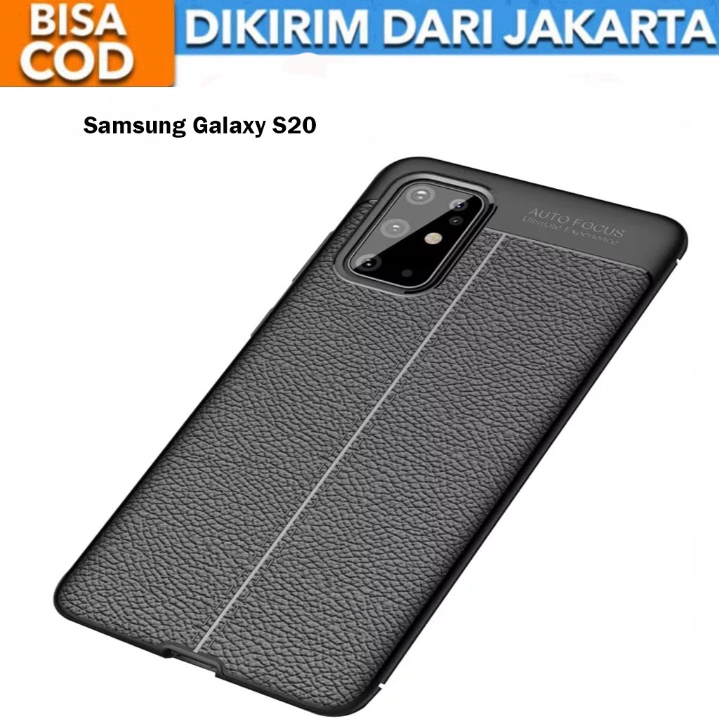 Case Auto Focus Samsung Galaxy S20 Leather Experience SoftCase Slim Ultimate / Casing Kulit