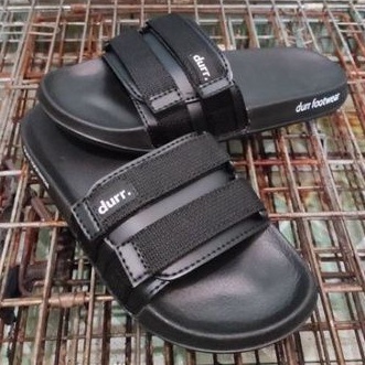 DURR FTWR - Strapy Black | Sandal Pria Durr Strap Black Durr Strap Black Sandals Durr Strap Hitam Sandal Slippers Unisex Anti Licin Sandal Slide Original Sandal Canvas Durr 2 Flip Flop Strap Black