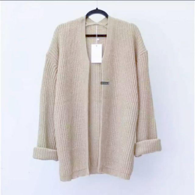 MY001-  KARDIGAN RAJUT HALUS KNIT CARDIGAN  OUTTER-Cream