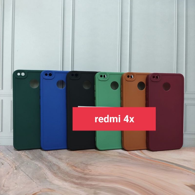 Soft case/slikon terbaru macaron pro camera/kamera type Hp Redmi 4x