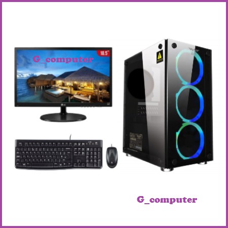 Paket PC Gaming AMD Ryzen3 3200G Feat Asrock A320M Ram 8GB SSD 120GB Include Led 19 Inch