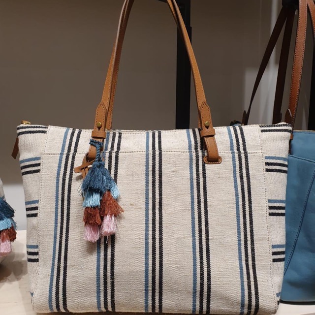 FOSSIL TOTE BAG STRIPE