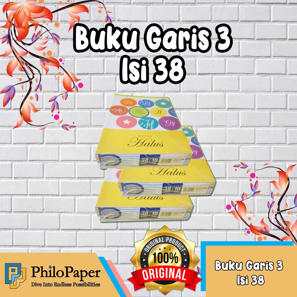

ATK ~ ( PER PAK ) Buku Tulis Garis 3 Kuarto isi 38 / Buku Sekolah / Buku Menulis