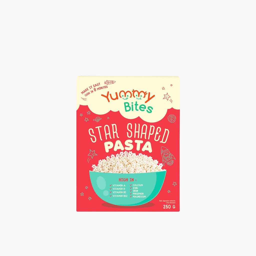 Yummy Bites Star Shaped Pasta