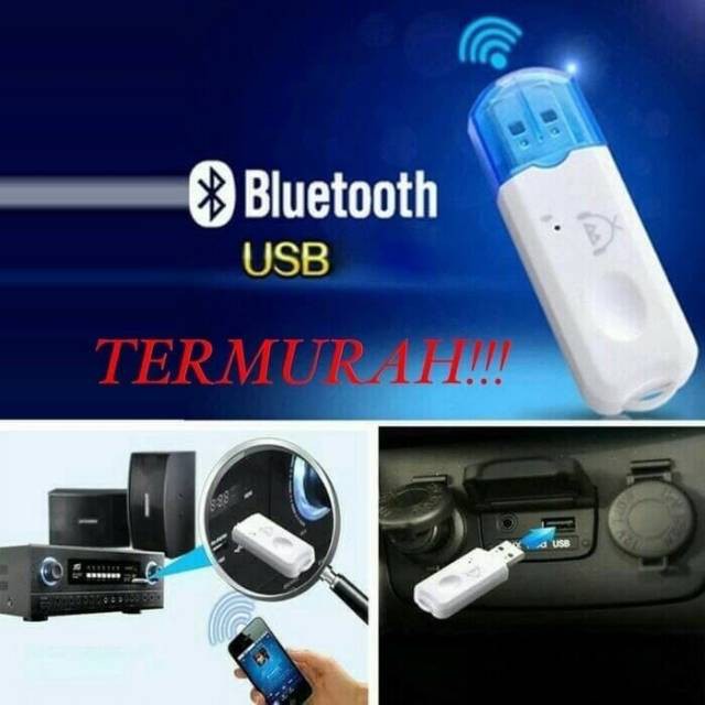 USB WIRELESS - RECEIVER BLUETOOTH PLUG PLAY AUDIO PLAYER ADAPTER WIRELESS MOBIL - SC