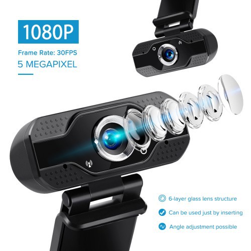 Kamera Webcam ONESOS Original 1080P FULL HD | 720P HD Dengan MIC Autofocus Meet Zoom Skype Video Kom