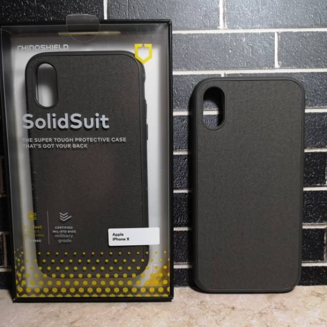 Rhinoshield solidsuit microfiber casing for Iphone X