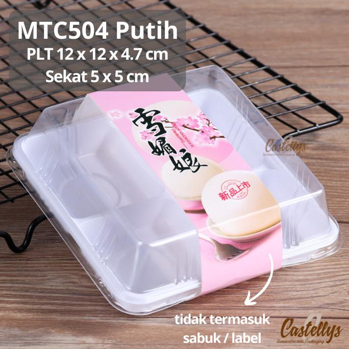 

Open DS] Kotak Mika sekat 4 buat mooncake 50gr ,Mochi,Puding,Wagashi, Tart, Pie