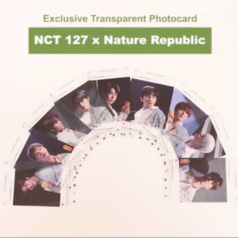 TRANSPARENT PC NCT 127 NATURE REPUBLIC [TAEYONG JOHNNY DOYOUNG HAECHAN TAEIL JUNGWOO YUTA]