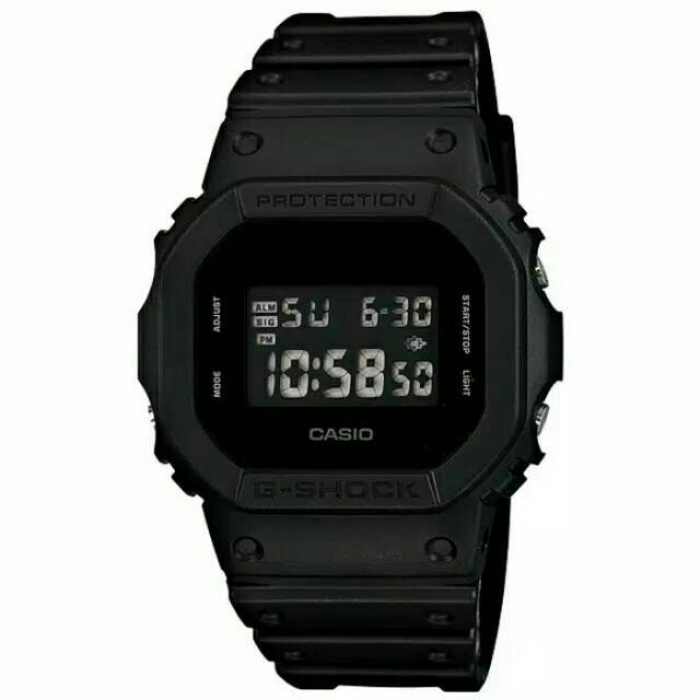 Terima Cod)Jam Tangan Pria/Wanita Ch4asio  Dw5600 Sergi Full Black Strap Rubber