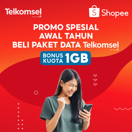 Beli Paket Data Telkomsel, Bonus Kuota 1GB