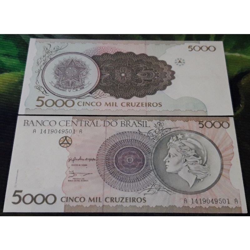 Replika uang brazil 5000 valentine repro brasil 5.000 nona valentin