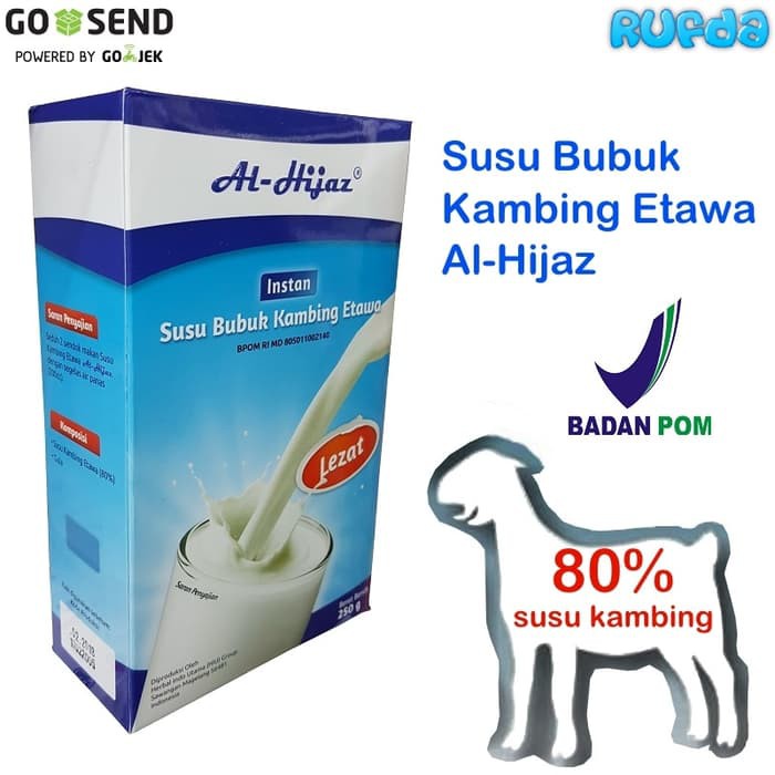 

Susu Kambing Bubuk Al hijaz 250gr