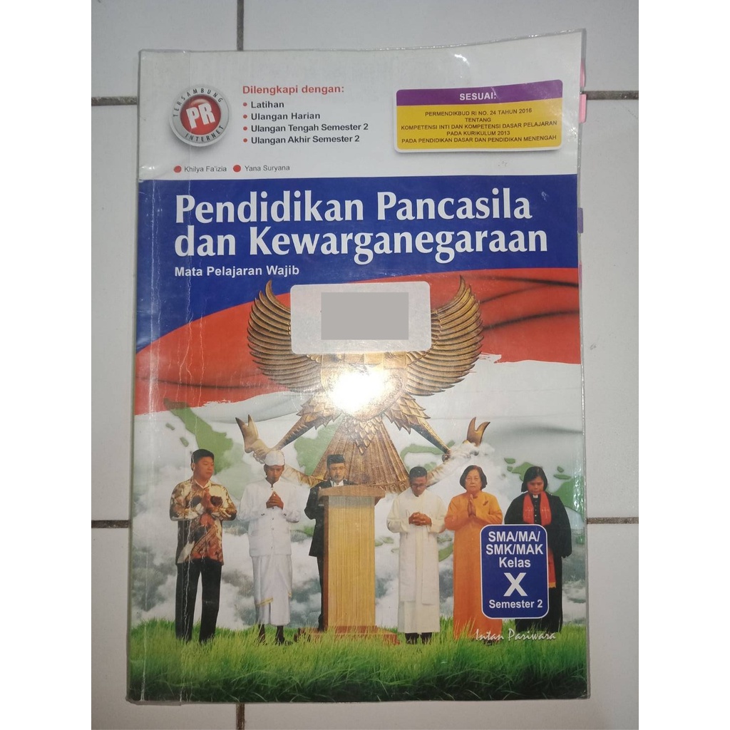 [BACA DESC] PRELOVED PPKN / PKN INTAN PARIWARA SMA KELAS 10 SEMESTER 2 | KURIKULUM 2013 (BUKU PAKET)