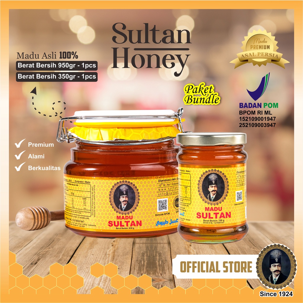 

Sultan - Bundle Madu : 950 gr + 350 gr / Madu Original Iran / Madu Kawasan Dingin Gunung Sabalan Iran