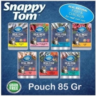 Snappy Tom Pouch 85gr Varian Rasa / Makanan Kucing