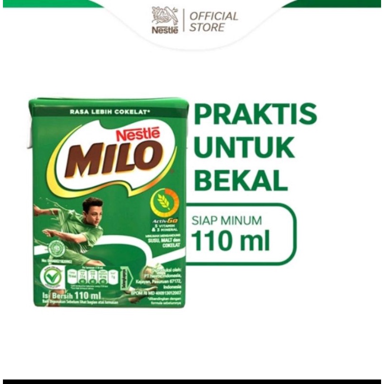 

Milo activ go susu uht rasa coklat 110ml