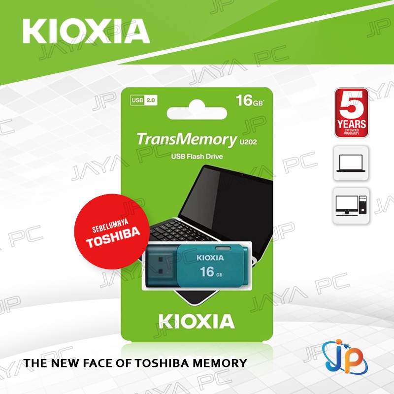 Flash Disk KIOXIA U202 16GB - Flashdisk 16 GB USB 2.0