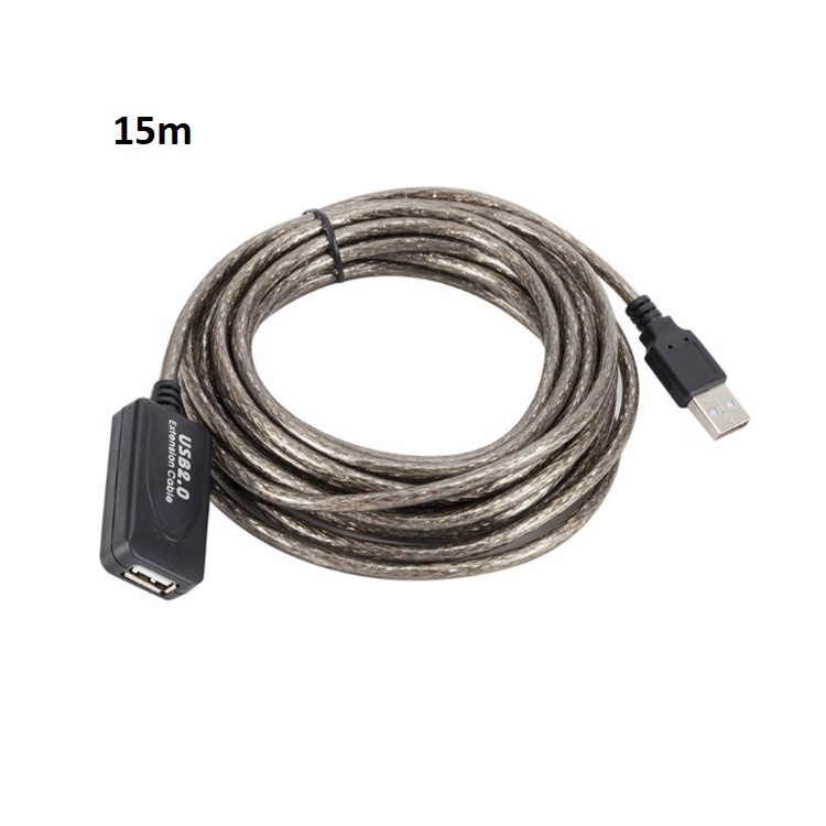 Kabel USB Extension Active 15m USB male Female Perpanjang Kabel USB