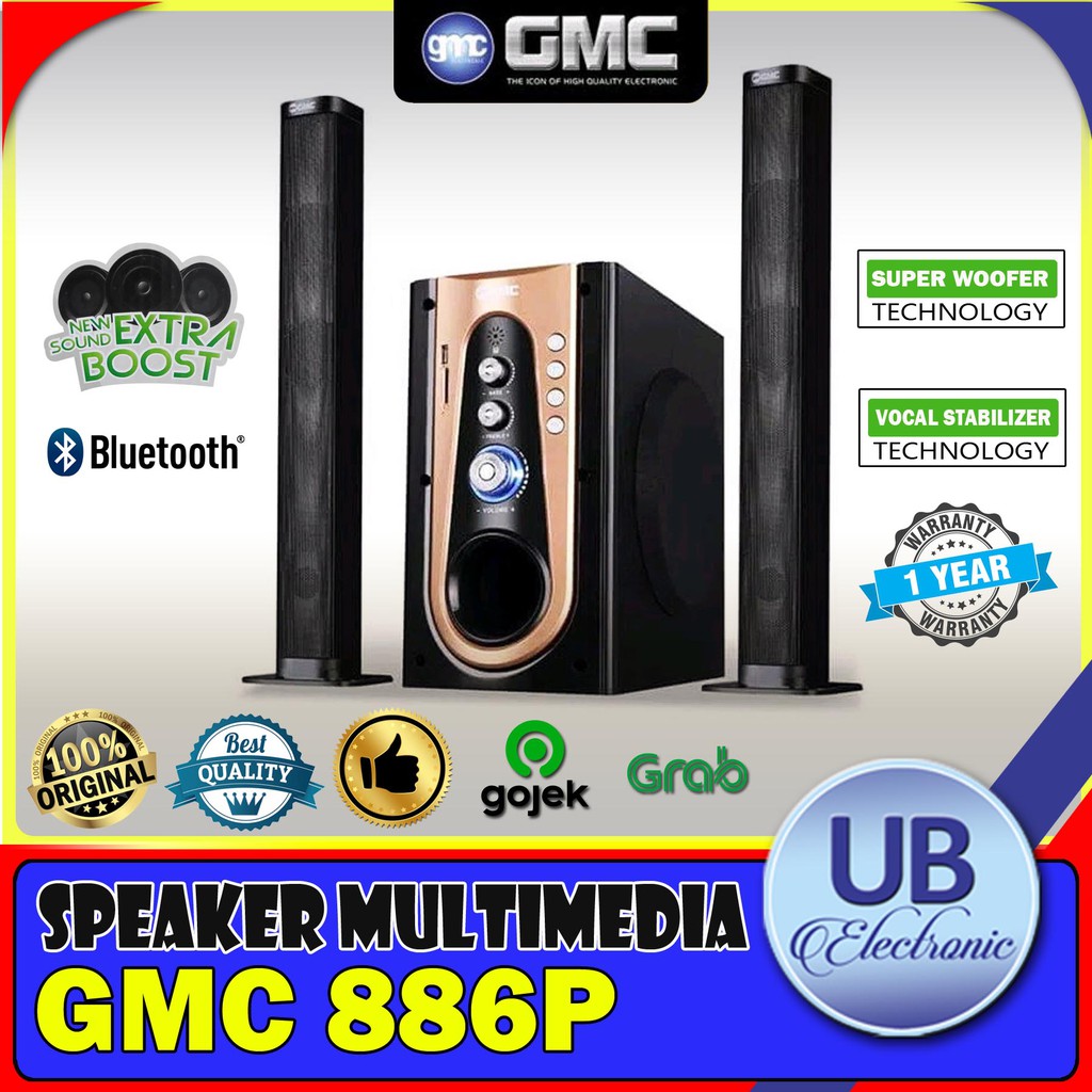 GMC SPEAKER MULTIMEDIA BLUETOOTH GMC 886P USB