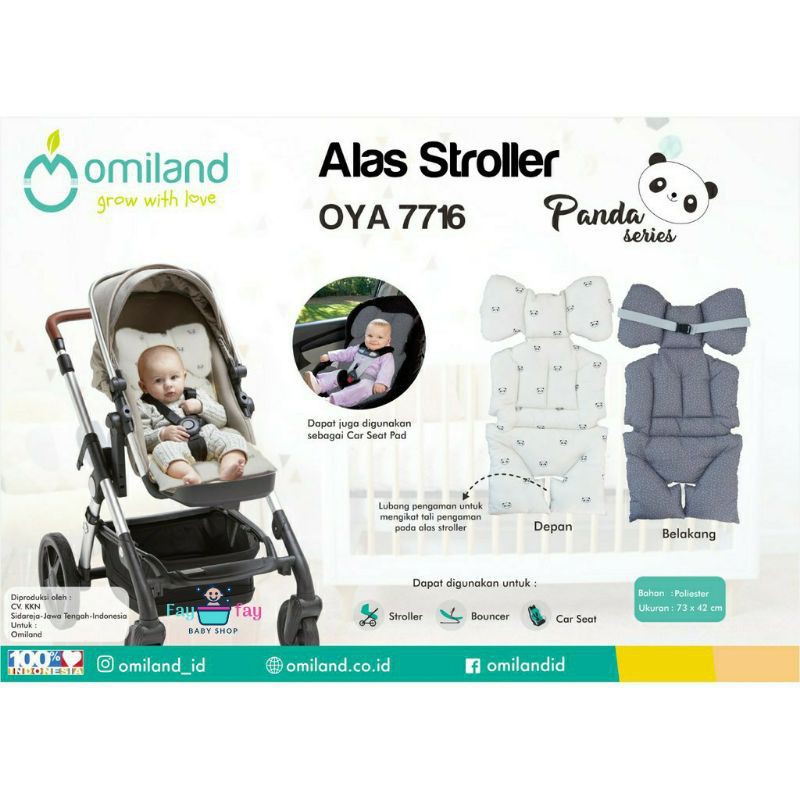 Omiland OYA7716 Alas Stroller Panda Series