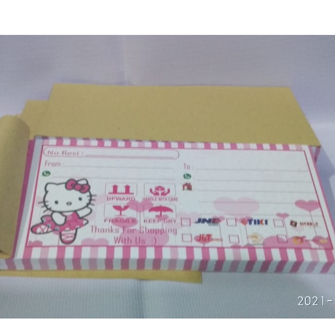 

Label Pengiriman olshop kekinian Motif HELLO KITTY harga terjangkau