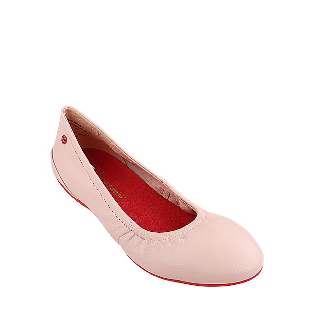 SEPATU FLAT KULIT HUSH PUPPIES WANITA ORIGINAL TERBARU PINK HW11