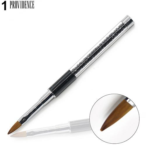 Mode Acrylic Menangani Nail Art DIY Lukisan Pen Nail Kepala Desain Serat Sikat Alat