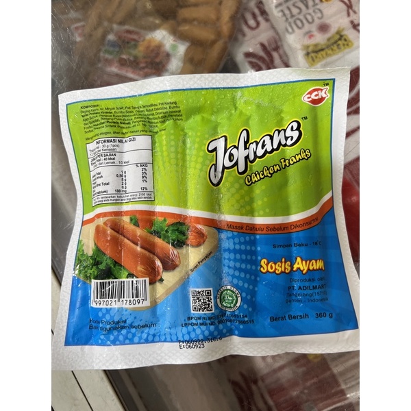 

jofrans sosis ayam 360 gr