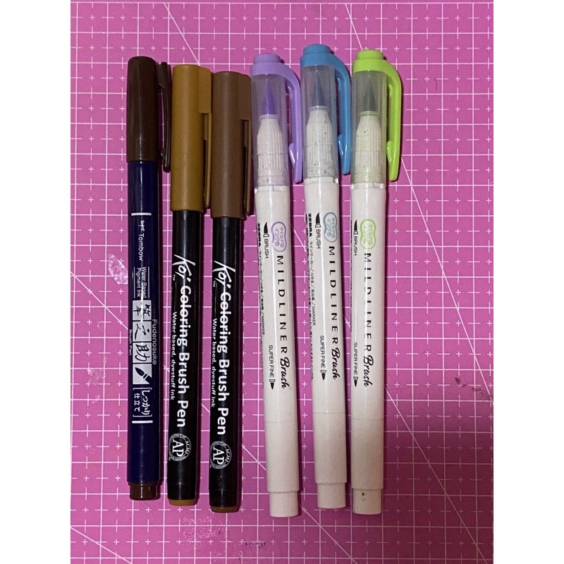 

pilih warna satuan brushpen tombow fudenosuke, sakura koi, mildliner