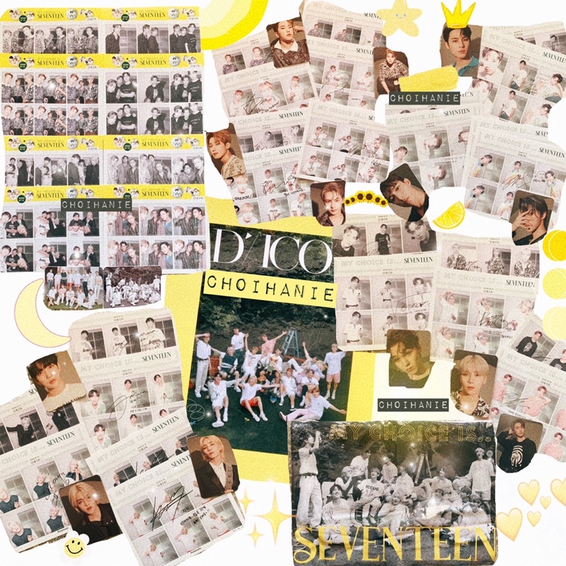 SEVENTEEN DICON MAGAZINE PHOTOCARD PHOTOMATIC STICKER
