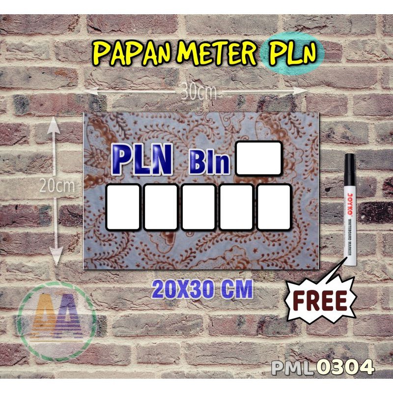 

Papan Meter Listrik PLN PAM motif Unik - Batik 04 - Toko2A
