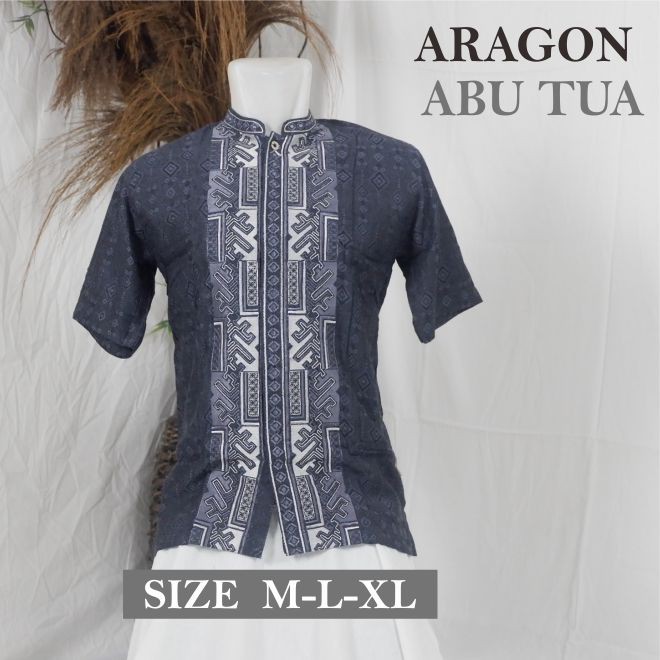 Baju Koko Azwa Lengan Pendek baju Koko Dewasa Terbaru 2021