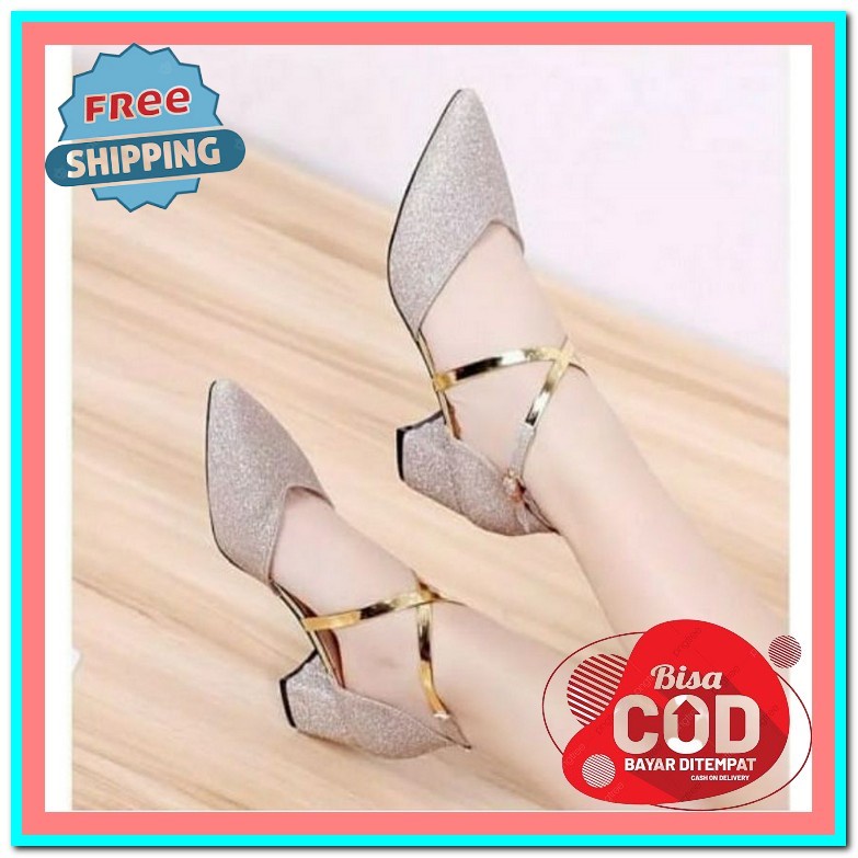High Heels Pesta Wanita Heals Sendal Kondangan Sandal Hak Tinggi Haihils Haigh Hels Perempuan Import