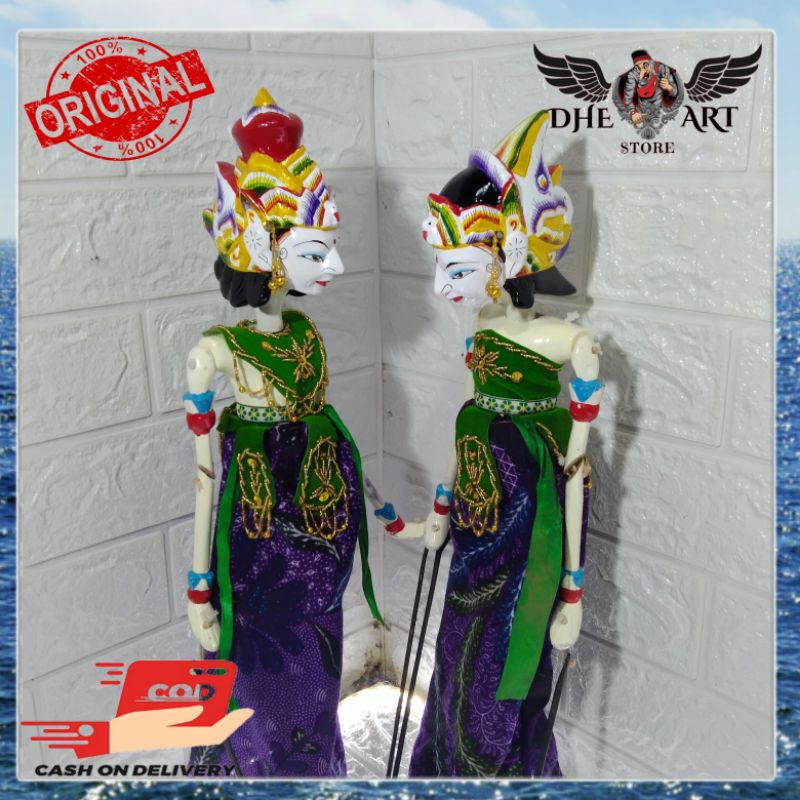 Wayang Golek Rama dan Sinta 1Set (2 Golek)