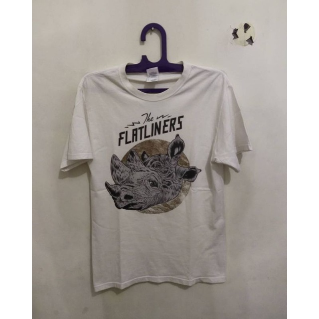 The Flatliners Kaos Band Tee Tshirt Baju Merch Musik Original Second Preloved Punk Rock Skate Melodi
