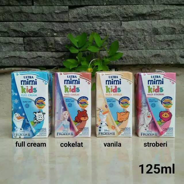 

TERLARIS Susu Ultra Mimi Coklat / Stroberi / Full Cream / Vanilla 125 ml Isi 40 / KARTON