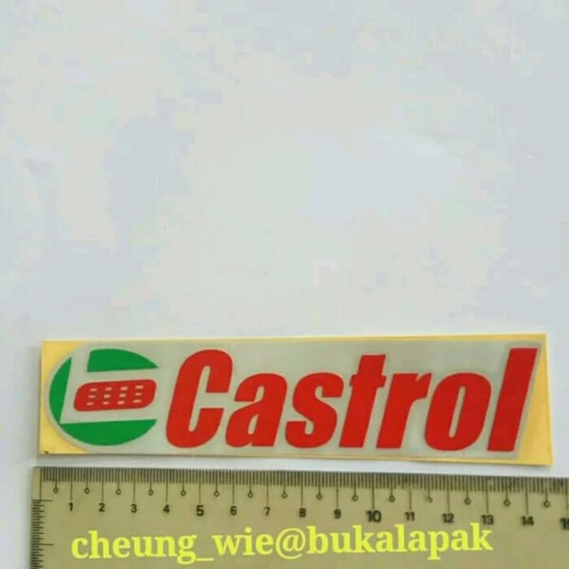 

Sticker / Stiker Cutting Logo Castrol Oil 14cm