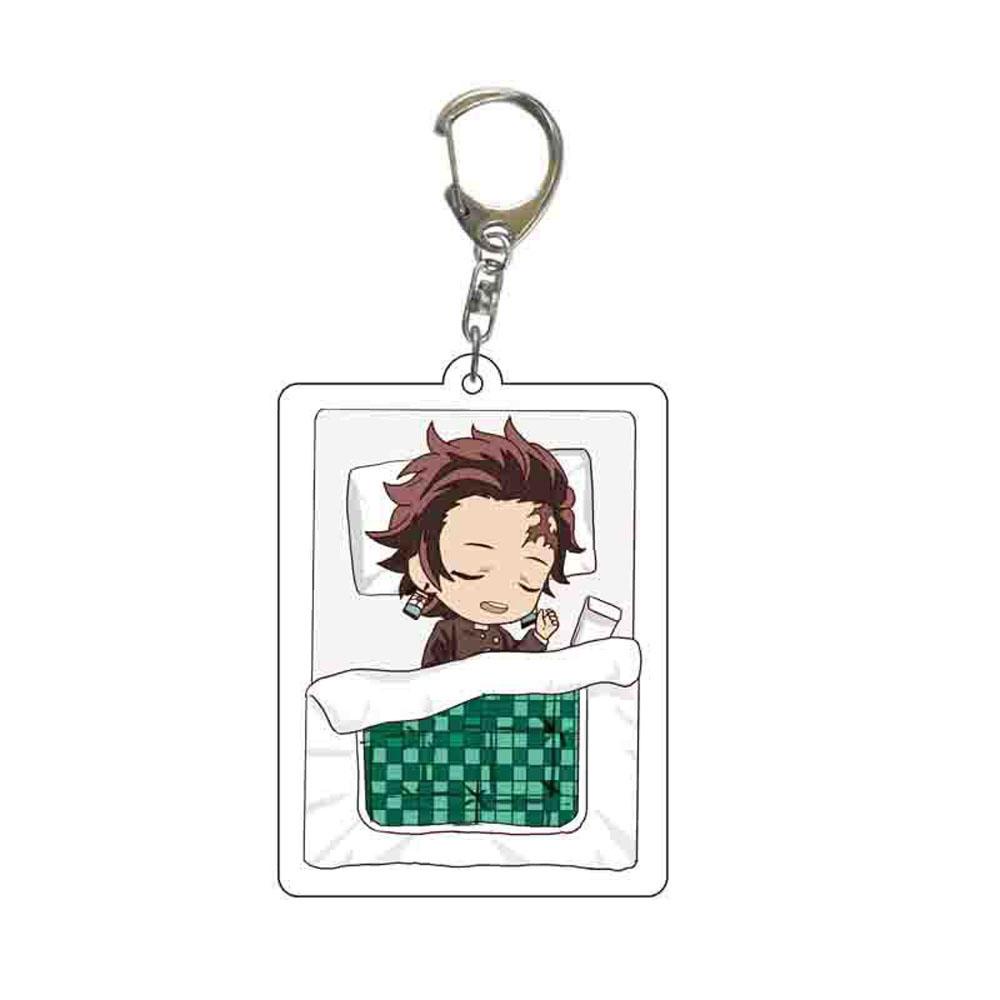 Lanfy Demon Slayer Gantungan Kunci Zenitsu Hadiah Kimetsu No Yaiba Inosuke Kyoujurou Giyuu Key Ring