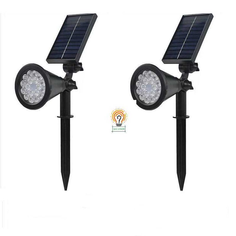 Lampu Taman Tancap Solar 18 LED Lampu Solar Tenaga Surya Sensor Matahari