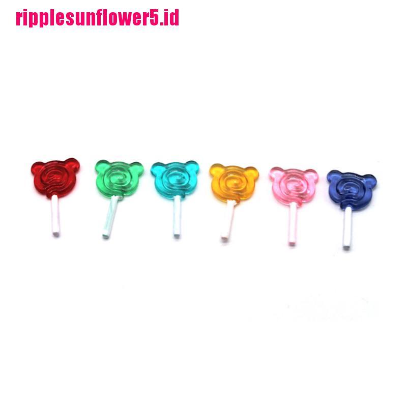 5pcs Miniatur Permen Lolipop Untuk Rumah Boneka